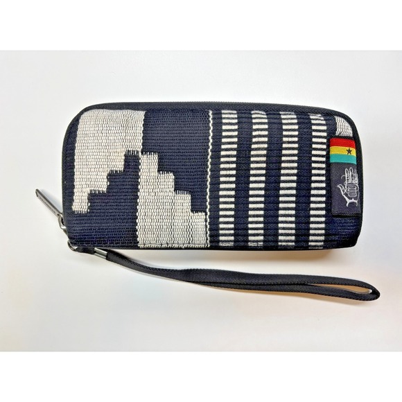 Ethnotek Handbags - Ethnotek Wallet RFID Blocker Kente Artisan Fabric Accordian Wristlet